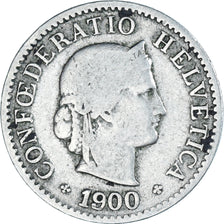 Coin, Switzerland, 5 Rappen, 1900, Bern, F(12-15), Copper-nickel, KM:26