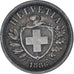 Coin, Switzerland, 2 Rappen, 1886, Bern, EF(40-45), Bronze, KM:4.1