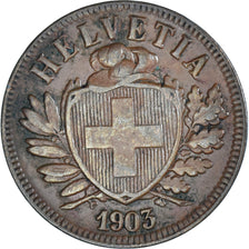 Monnaie, Suisse, 2 Rappen, 1903, Bern, TTB, Bronze, KM:4.2