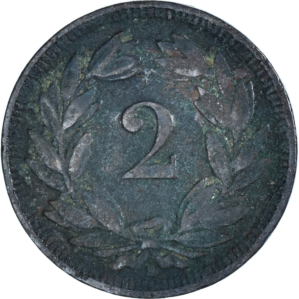 Coin, Switzerland, 2 Rappen, 1908, Bern, VF(20-25), Bronze, KM:4.2