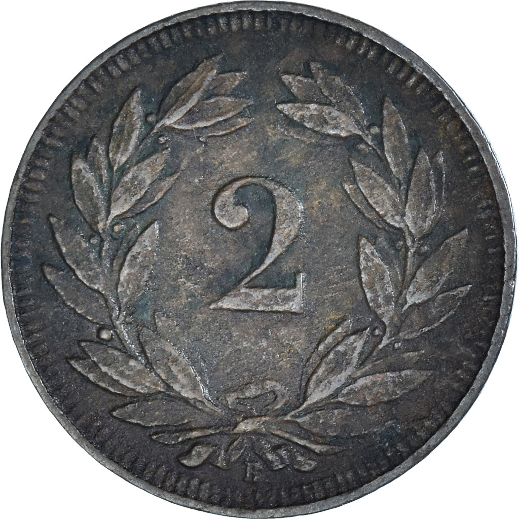 Coin, Switzerland, 2 Rappen, 1909, Bern, VF(20-25), Bronze, KM:4.2