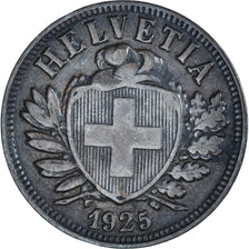 Coin, Switzerland, 2 Rappen, 1925, Bern, EF(40-45), Bronze, KM:4.2