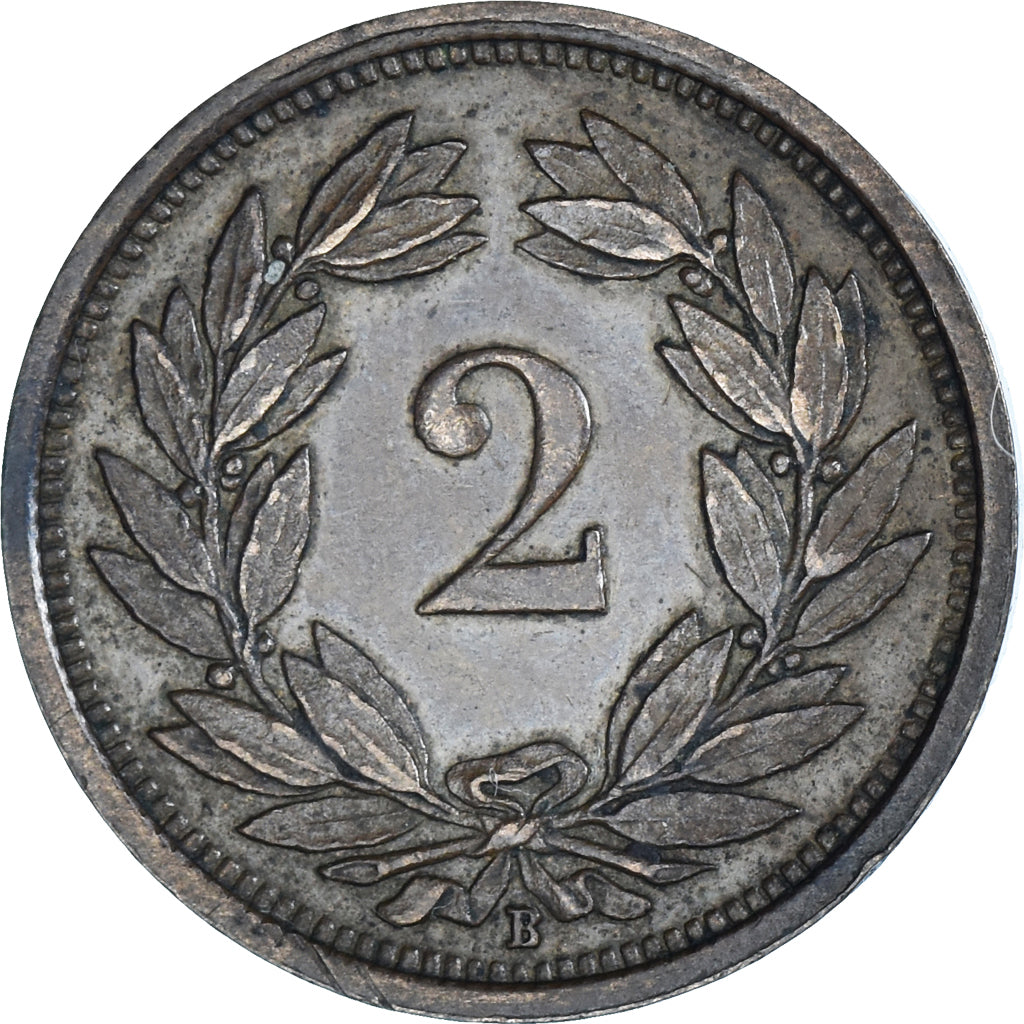 Coin, Switzerland, 2 Rappen, 1930, Bern, EF(40-45), Bronze, KM:4.2