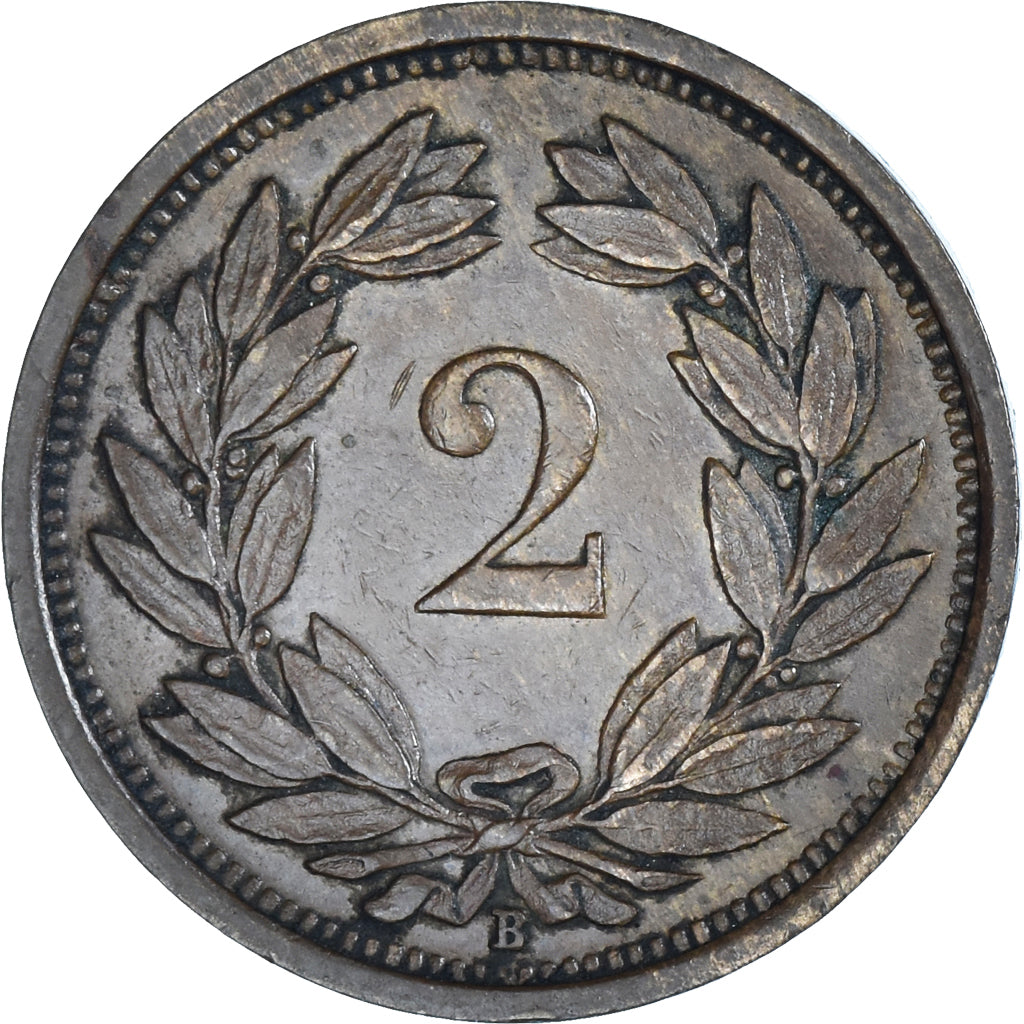 Coin, Switzerland, 2 Rappen, 1934, Bern, AU(50-53), Bronze, KM:4.2a