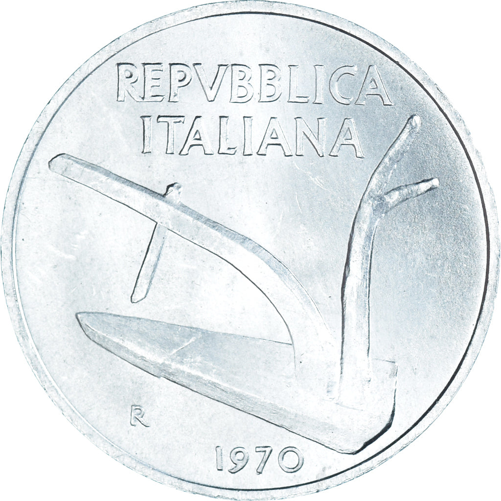 Münze, Italien, 10 Lire, 1970, Rome, VZ, Aluminium, KM:93