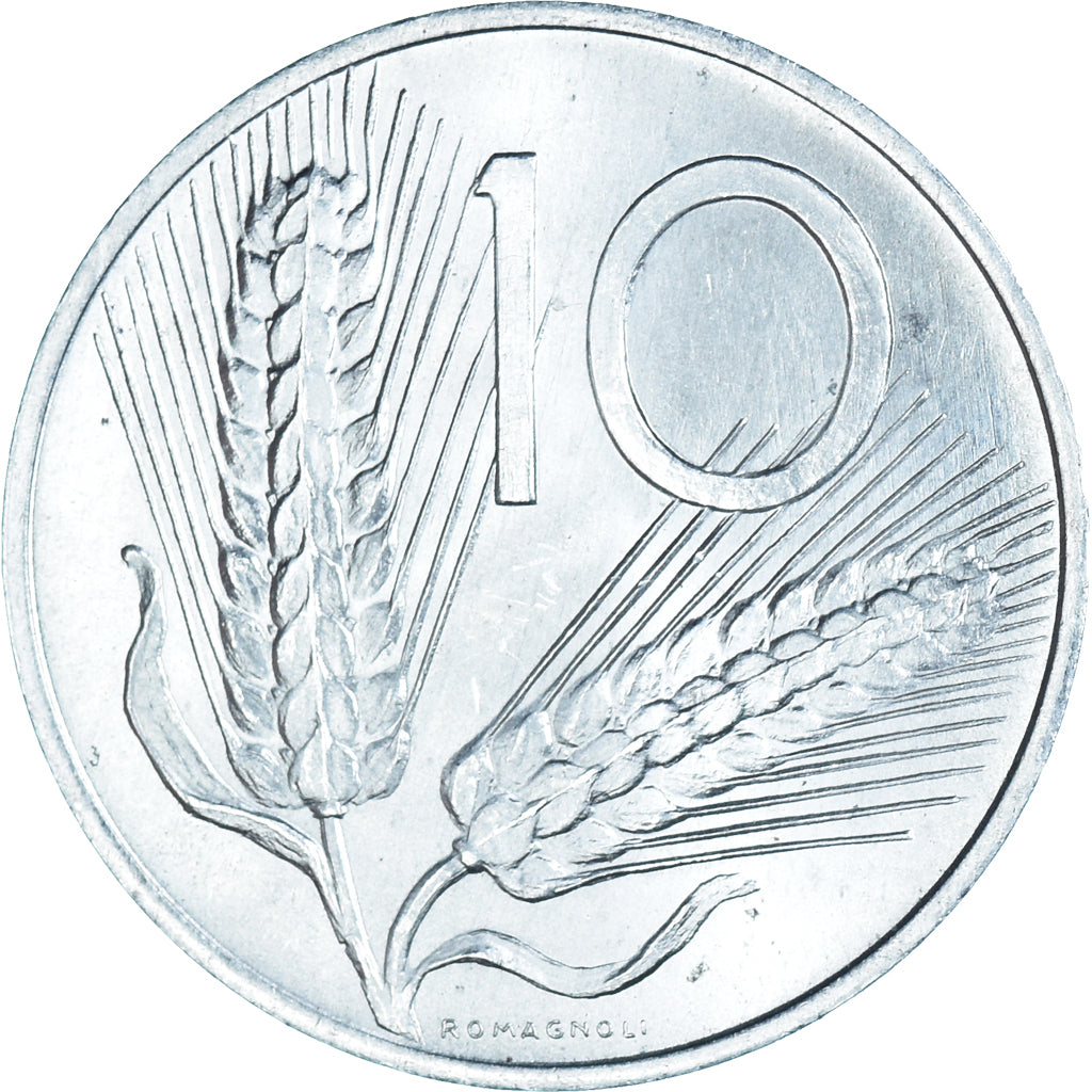 Münze, Italien, 10 Lire, 1970, Rome, VZ, Aluminium, KM:93