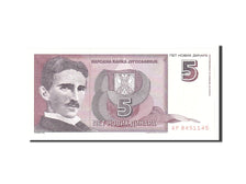 Banknote, Yugoslavia, 5 Novih Dinara, 1994, 1994-03-03, KM:148, UNC(65-70)