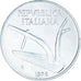 Moneda, Italia, 10 Lire, 1976, Rome, SC, Aluminio, KM:93