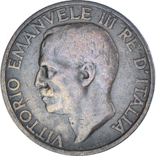 Coin, Italy, Vittorio Emanuele III, 10 Centesimi, 1925, Rome, AU(50-53), Bronze