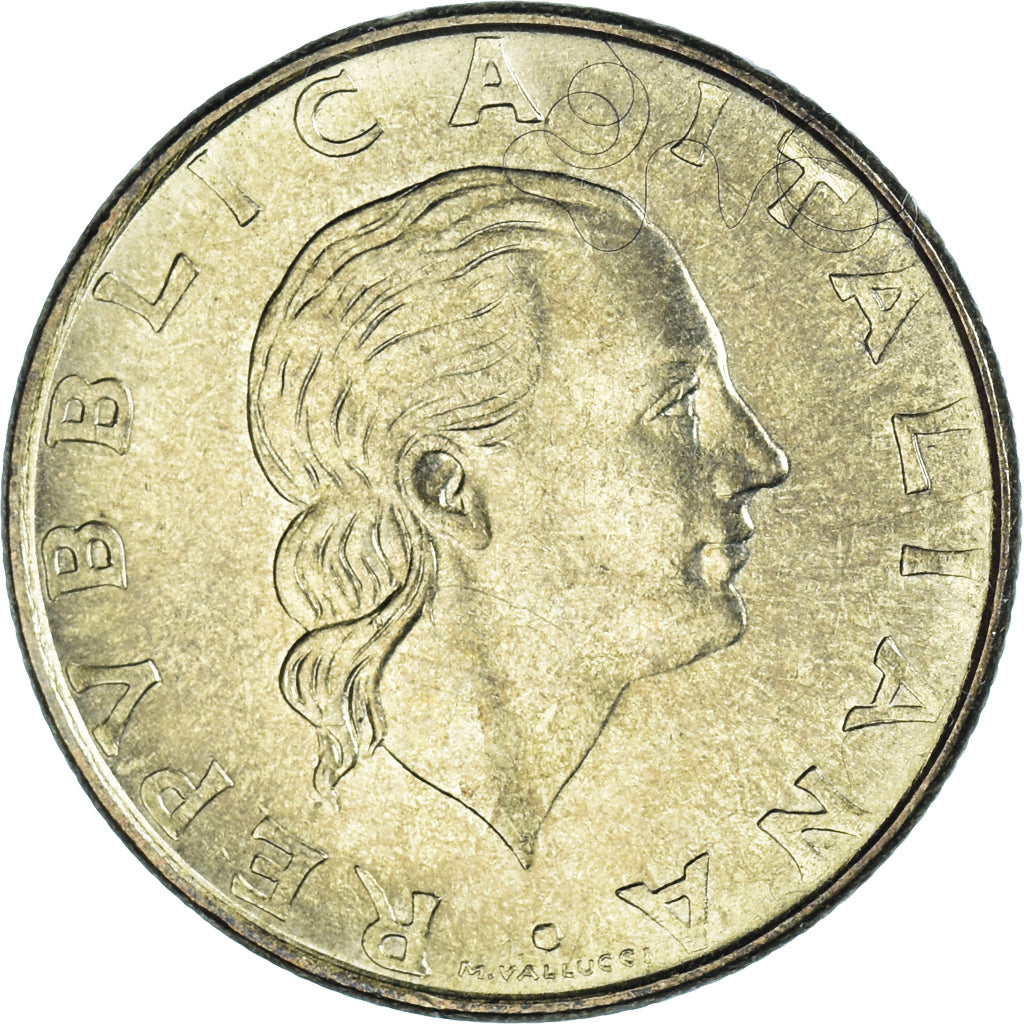 Coin, Italy, 200 Lire, 1977, Rome, AU(55-58), Aluminum-Bronze, KM:105