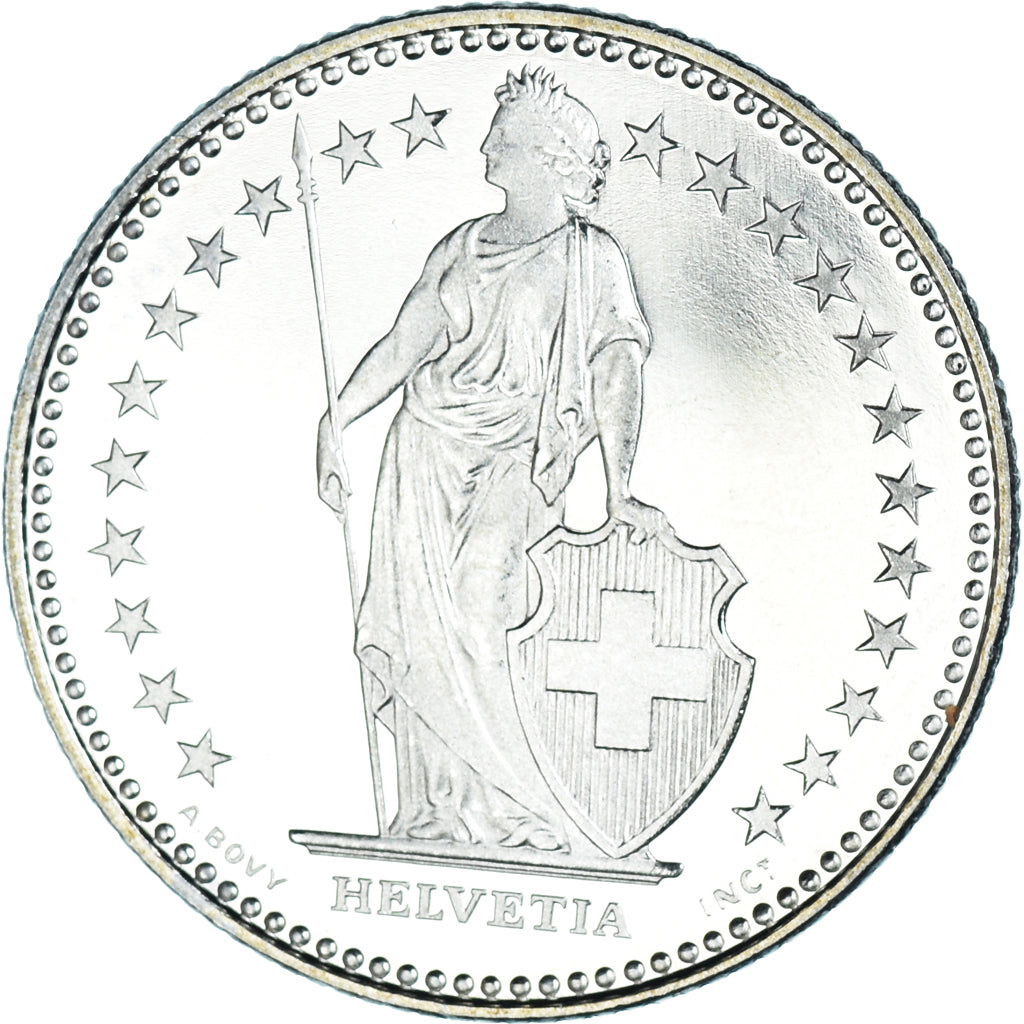 Coin, Switzerland, Franc, 1987, Bern, BE, MS(65-70), Copper-nickel, KM:24a.3