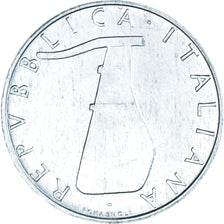 Coin, Italy, 5 Lire, 1974, Rome, MS(63), Aluminum, KM:92