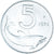 Coin, Italy, 5 Lire, 1974, Rome, MS(63), Aluminum, KM:92