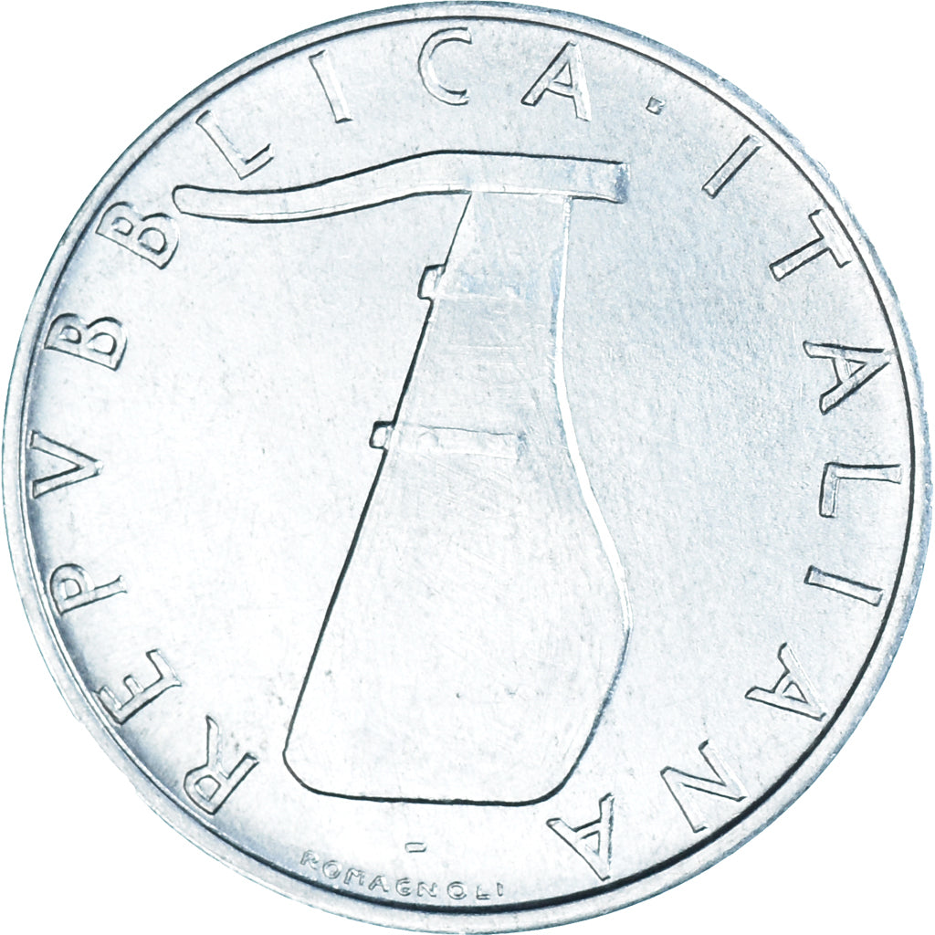 Coin, Italy, 5 Lire, 1976, Rome, MS(63), Aluminum, KM:92