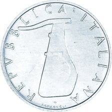 Coin, Italy, 5 Lire, 1977, Rome, MS(63), Aluminum, KM:92
