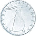 Coin, Italy, 5 Lire, 1977, Rome, MS(63), Aluminum, KM:92
