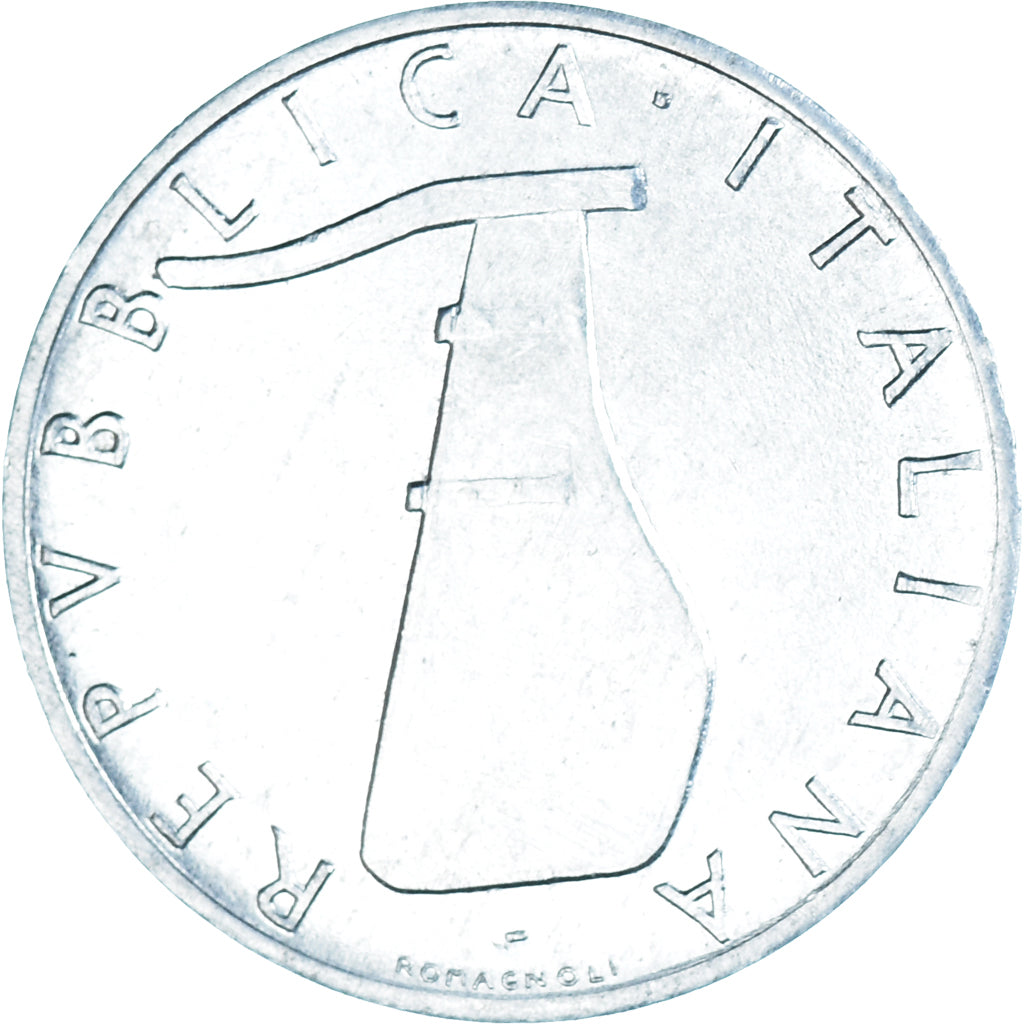 Moeda, Itália, 5 Lire, 1970, Rome, AU(50-53), Alumínio, KM:92