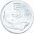 Moneta, Włochy, 5 Lire, 1970, Rome, AU(50-53), Aluminium, KM:92