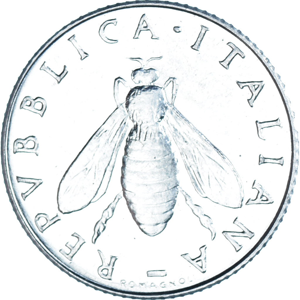 Coin, Italy, 2 Lire, 1969, Rome, MS(63), Aluminum, KM:94