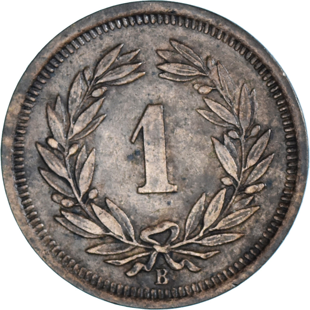 Munten, Zwitserland, Rappen, 1912, Bern, ZF, Bronzen, KM:3.2