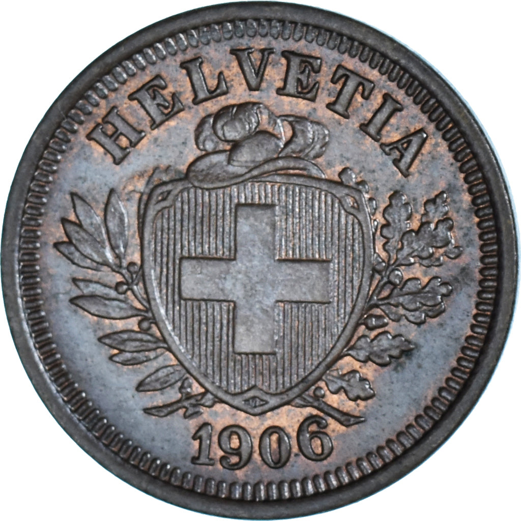 Monnaie, Suisse, Rappen, 1906, Bern, TTB, Bronze, KM:3.2