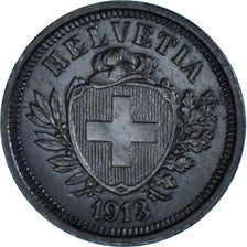 Coin, Switzerland, Rappen, 1913, Bern, EF(40-45), Bronze, KM:3.2