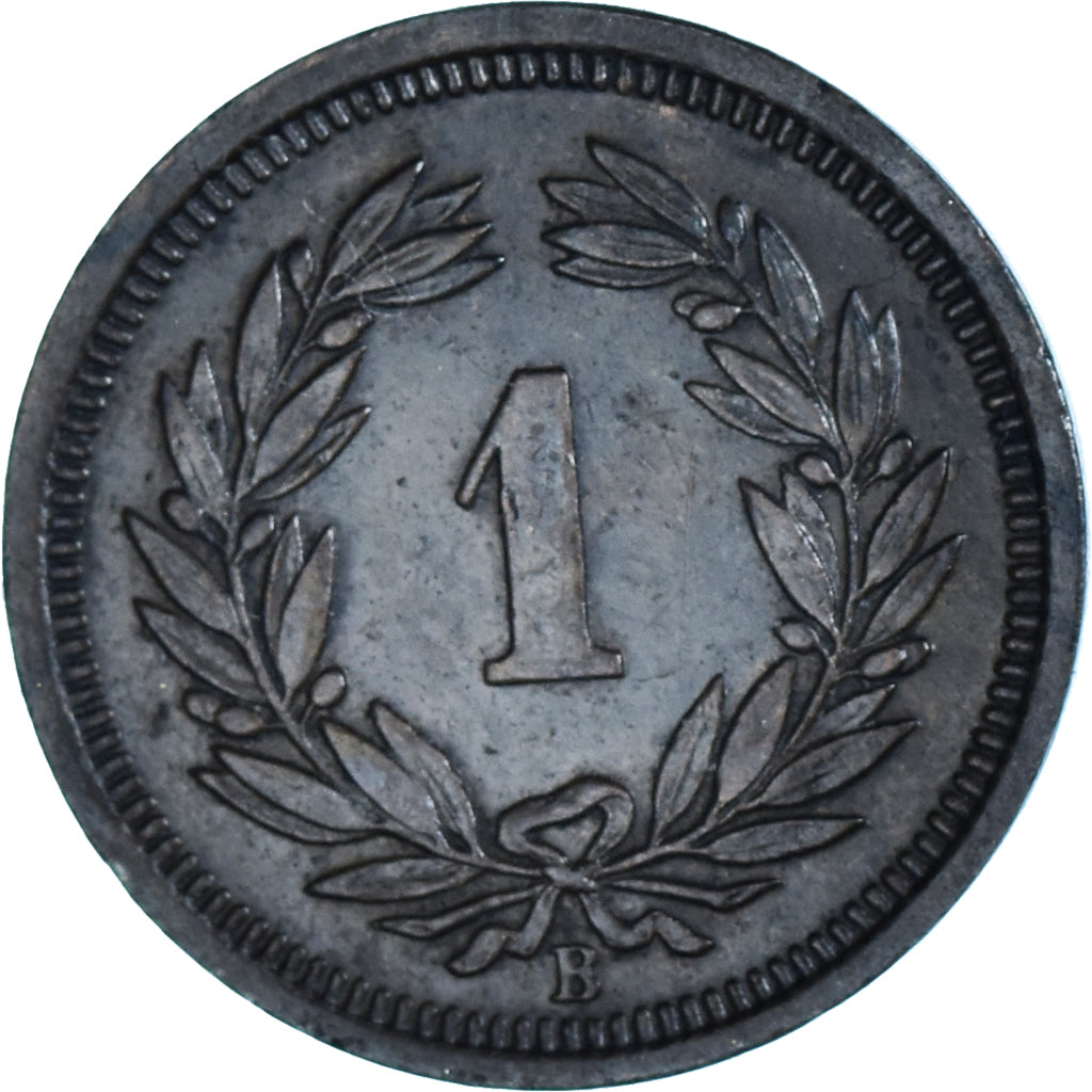 Coin, Switzerland, Rappen, 1913, Bern, EF(40-45), Bronze, KM:3.2