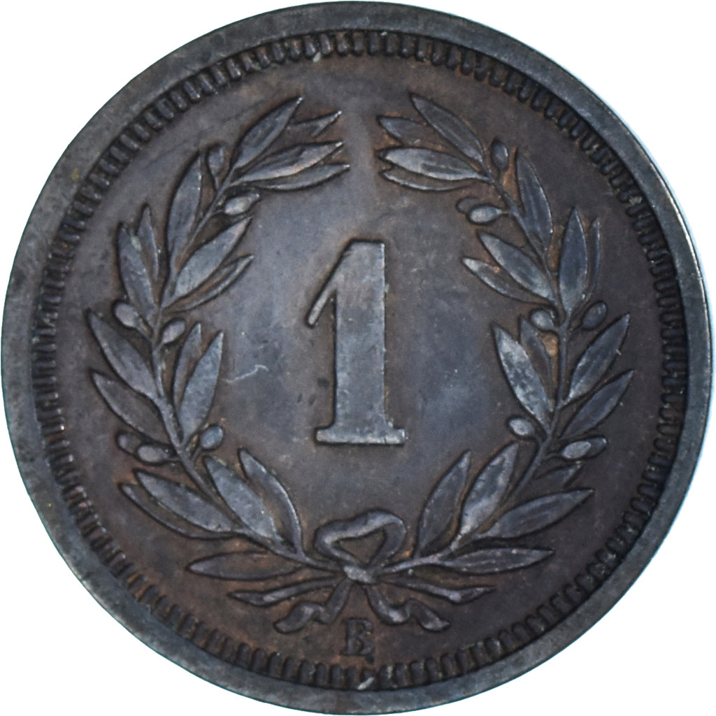 Munten, Zwitserland, Rappen, 1918, Bern, ZF, Bronzen, KM:3.2
