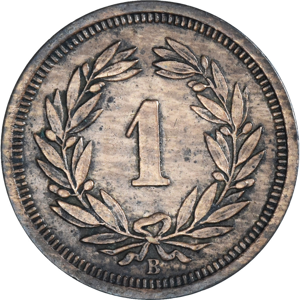 Coin, Switzerland, Rappen, 1920, Bern, EF(40-45), Bronze, KM:3.2