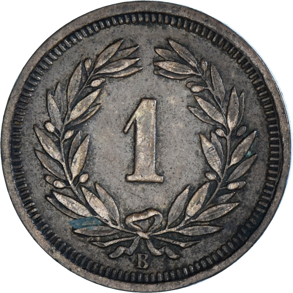 Coin, Switzerland, Rappen, 1936, Bern, EF(40-45), Bronze, KM:3.2