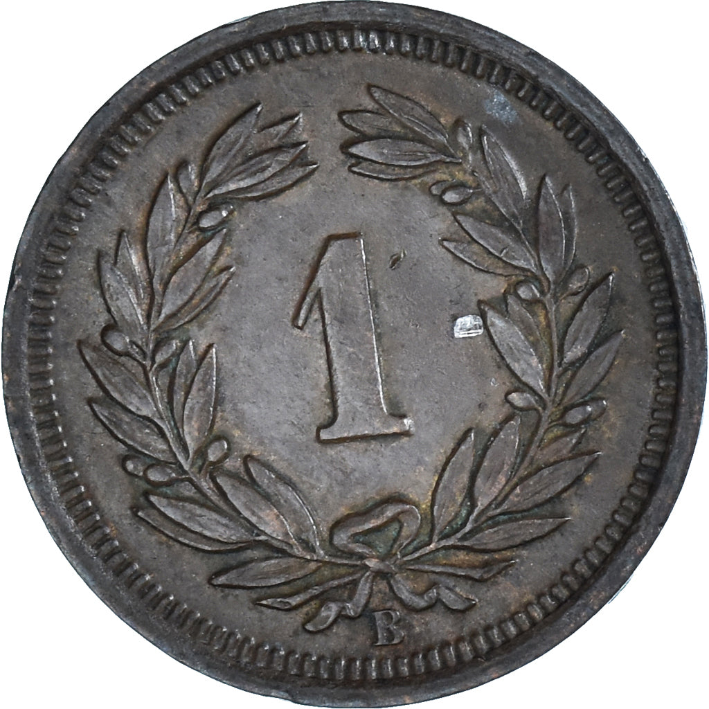Coin, Switzerland, Rappen, 1927, Bern, EF(40-45), Bronze, KM:3.2