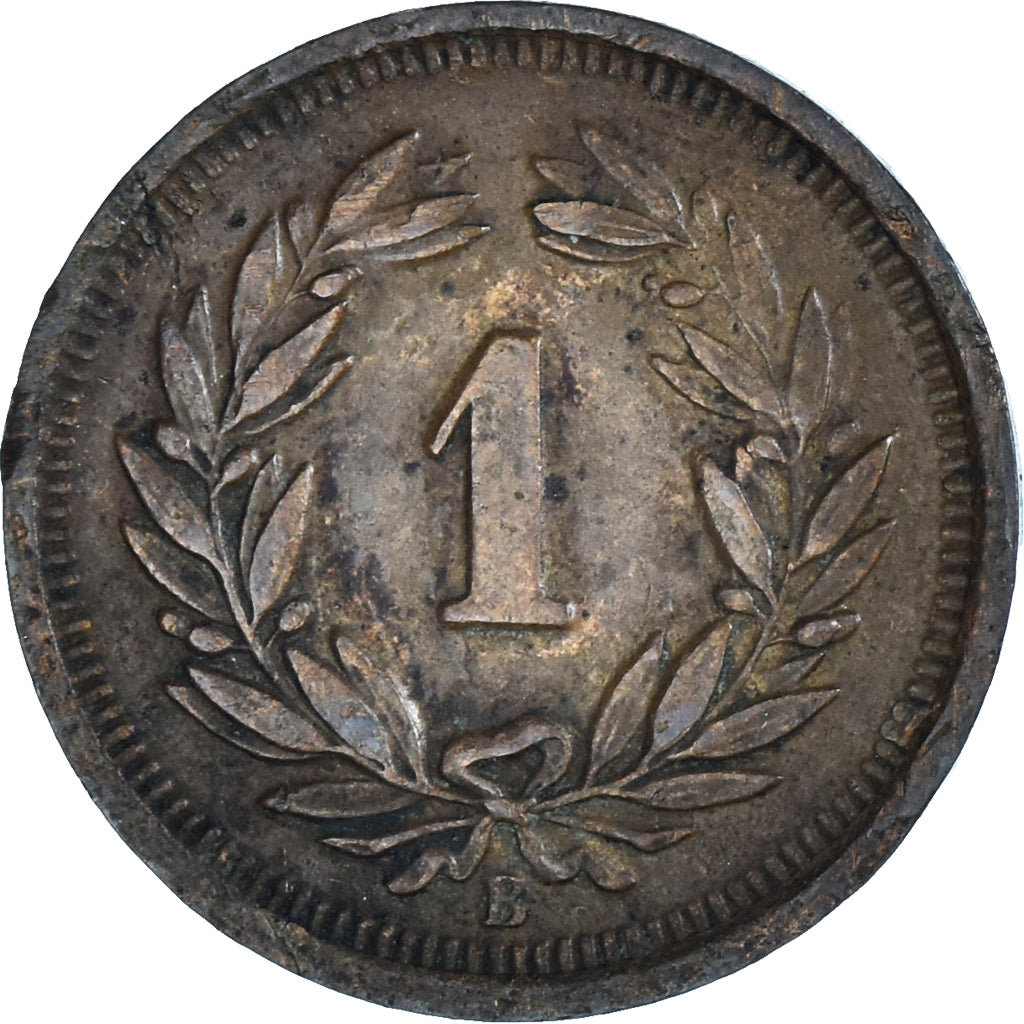 Munten, Zwitserland, Rappen, 1940, Bern, ZF, Bronzen, KM:3.2