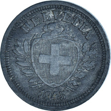 Coin, Switzerland, Rappen, 1945, Bern, EF(40-45), Zinc, KM:3a