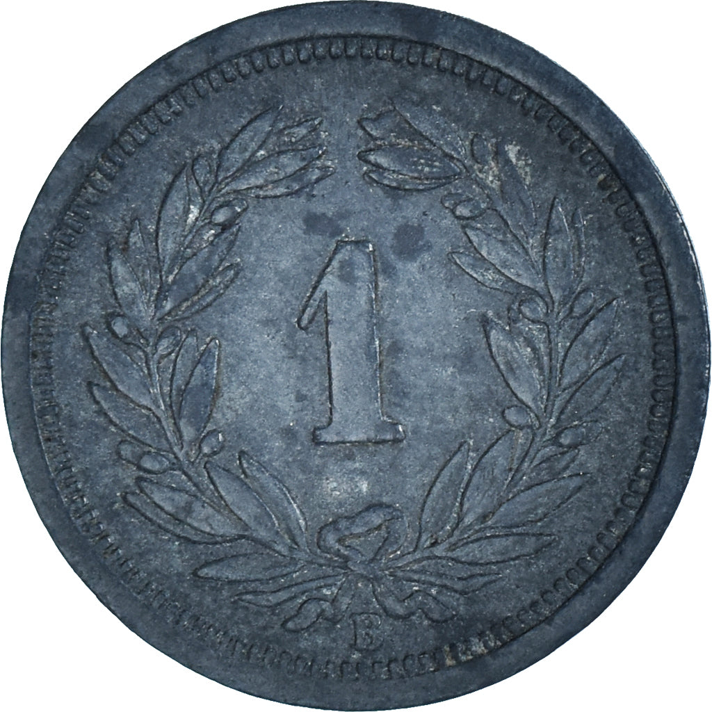 Coin, Switzerland, Rappen, 1945, Bern, EF(40-45), Zinc, KM:3a