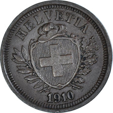 Coin, Switzerland, Rappen, 1910, Bern, AU(50-53), Bronze, KM:3.2