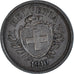 Coin, Switzerland, Rappen, 1910, Bern, AU(50-53), Bronze, KM:3.2