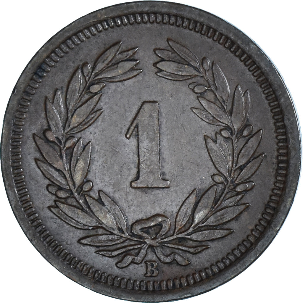 Coin, Switzerland, Rappen, 1910, Bern, AU(50-53), Bronze, KM:3.2