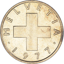 Coin, Switzerland, Rappen, 1977, Bern, EF(40-45), Bronze, KM:46