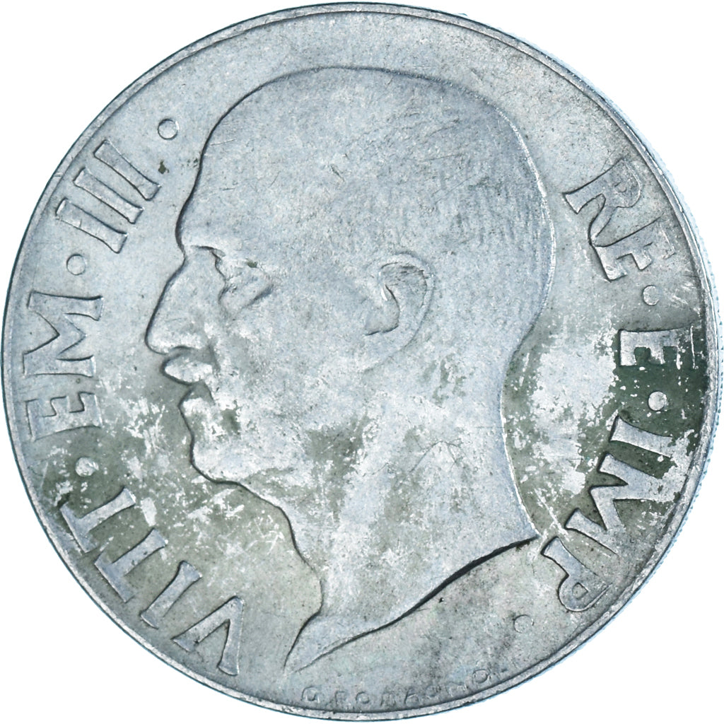 Moeda, Itália, Vittorio Emanuele III, 20 Centesimi, 1940, Rome, VF(20-25), Aço