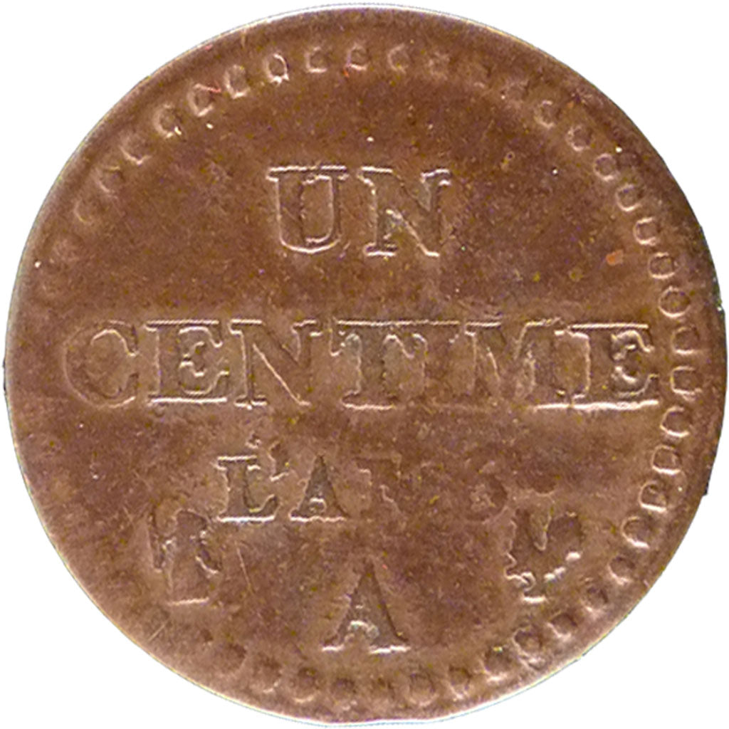 FRANCE, Dupré, Centime, 1798, Paris, KM #646, VF(30-35), Bronze, 18, Gadoury #76