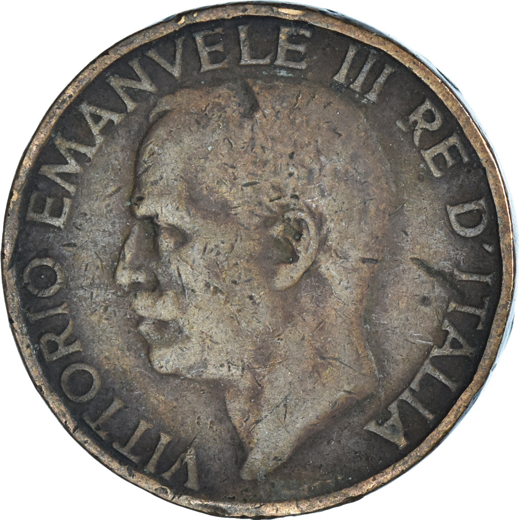 Münze, Italien, Vittorio Emanuele III, 10 Centesimi, 1927, Rome, S, Bronze