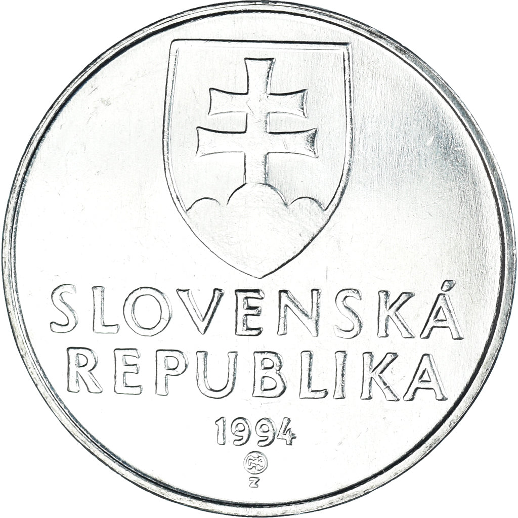 Monnaie, Slovaquie, 2 Koruna, 1994, SPL, Nickel plaqué acier, KM:13
