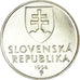 Coin, Slovakia, Koruna, 1994, 15th Century of Madonna and Child, MS(63), Bronze