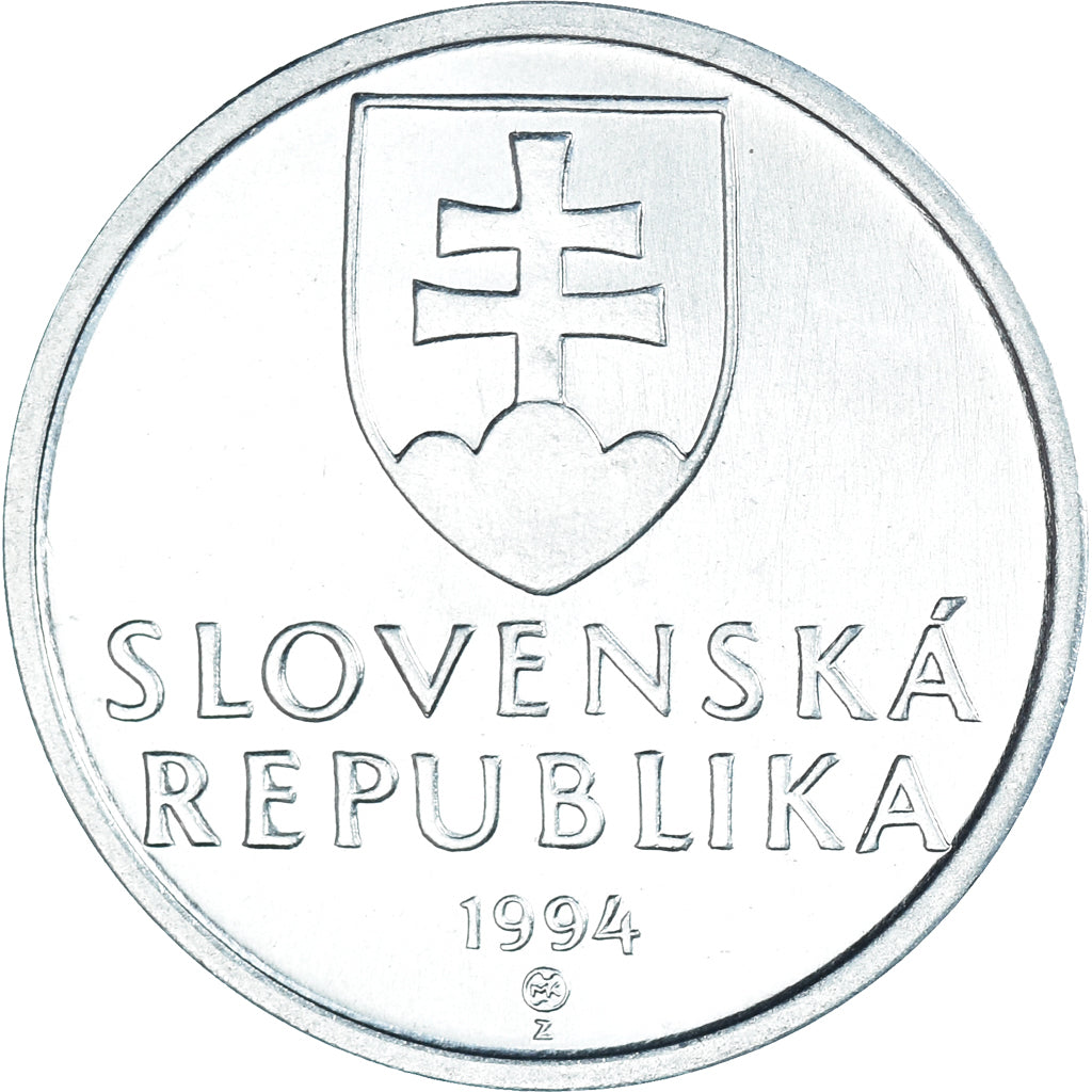 Coin, Slovakia, 50 Halierov, 1994, MS(63), Aluminum, KM:15