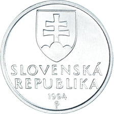 Coin, Slovakia, 50 Halierov, 1994, MS(63), Aluminum, KM:15