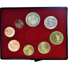 Monaco, Set, 2001, Set 8 monnaies Euro, MS(65-70), ND