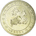Monaco, 50 Euro Cent, Prince Rainier III, 2003, Paris, MS(63), Mosiądz