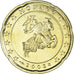 Mónaco, 20 Euro Cent, 2002, Paris, MS(63), Latão, KM:171