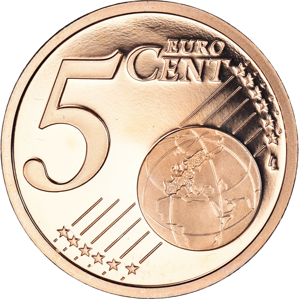 Monaco, 5 Euro Cent, 2005, Paris, BE, FDC, Cuivre plaqué acier, Gadoury:MC 174