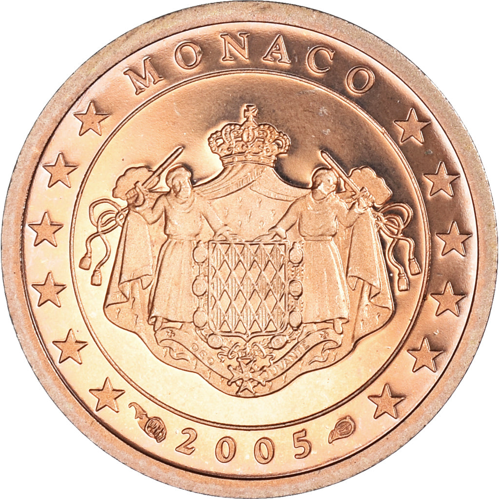 Monaco, Euro Cent, 2005, Paris, BE, FDC, Cuivre plaqué acier, KM:167
